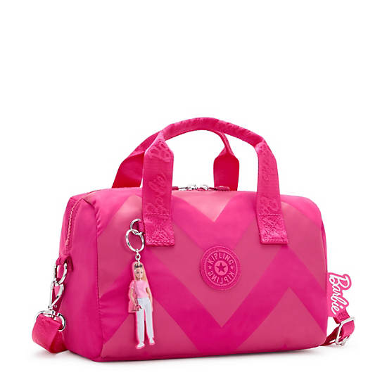 Kipling Bina Medium Barbie Crossbody Bags Pink | K-8130462