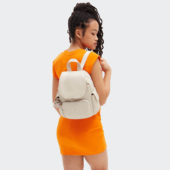 Kipling City Pack Mini Metallic Backpack Beige | K-6450873