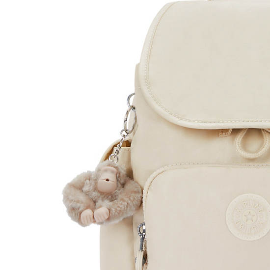 Kipling City Pack Mini Metallic Backpack Beige | K-6450873