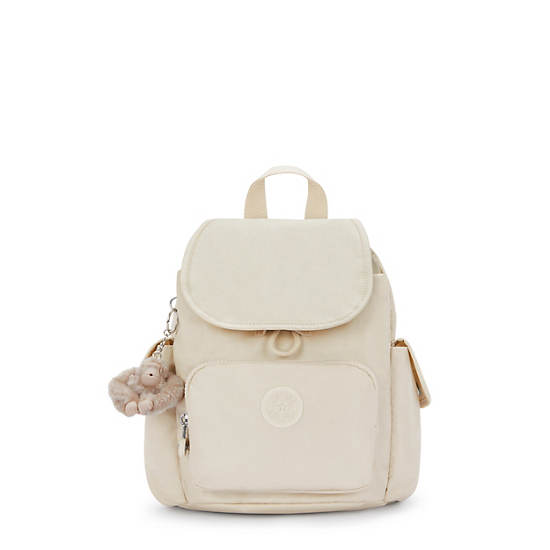 Kipling City Pack Mini Metallic Backpack Beige | K-6450873