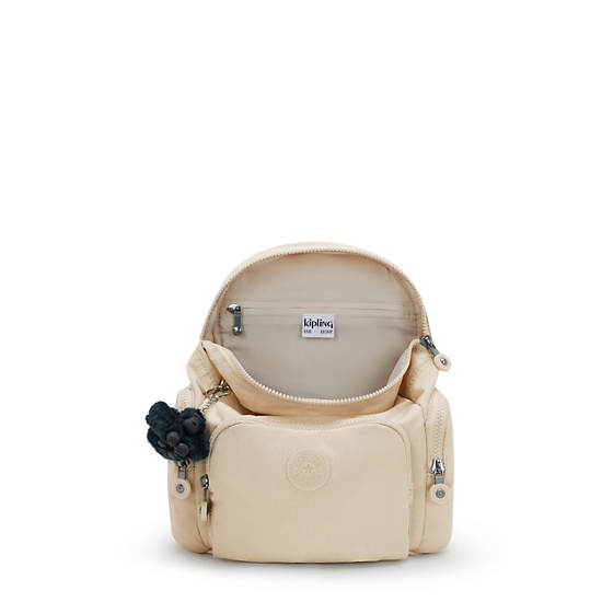 Kipling City Zip Mini Backpack Beige | K-3106478