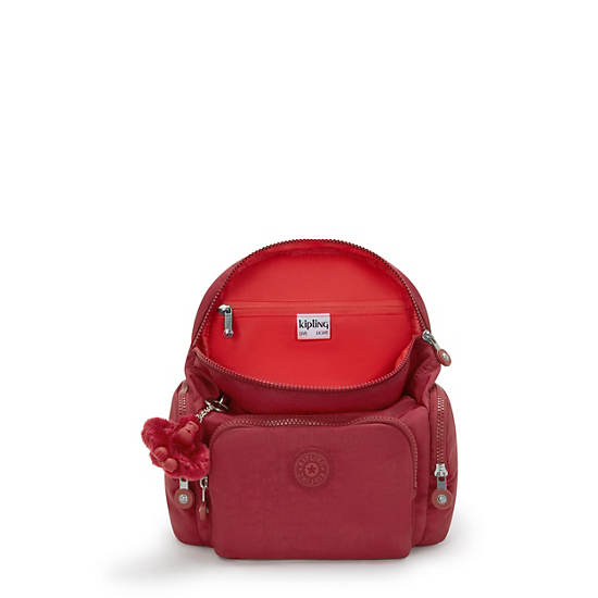 Kipling City Zip Mini Backpack Red | K-3086547