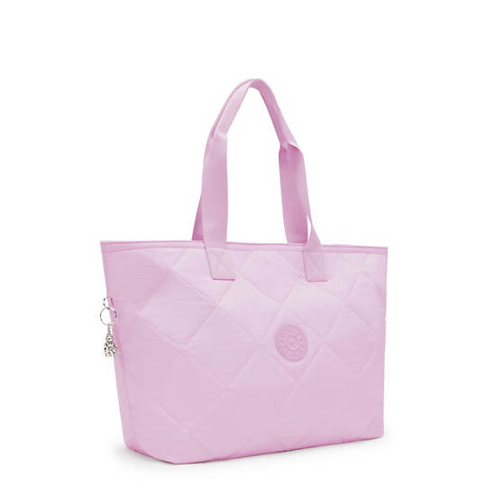 Kipling Colissa Quilted Tote Bags Pink | K-6839541