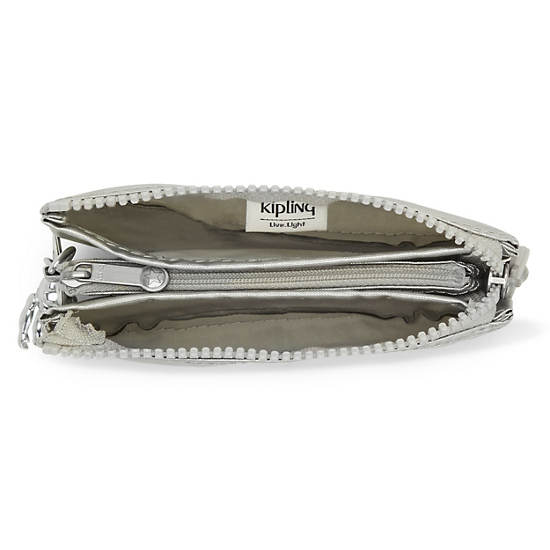 Kipling Creativity Small Metallic Pouches Grey | K-7025163