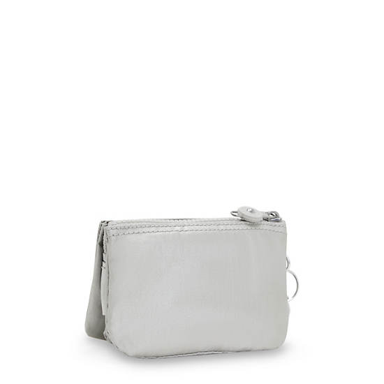 Kipling Creativity Small Metallic Pouches Grey | K-7025163