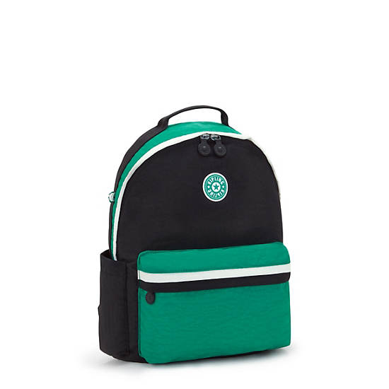 Kipling Damien Medium Laptop Backpack Deep Green Black | K-5293681