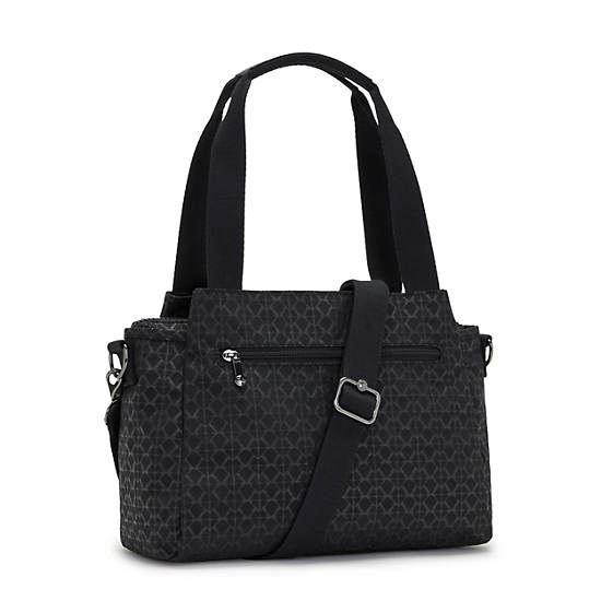 Kipling Elysia Printed Shoulder Bags Black | K-5809174