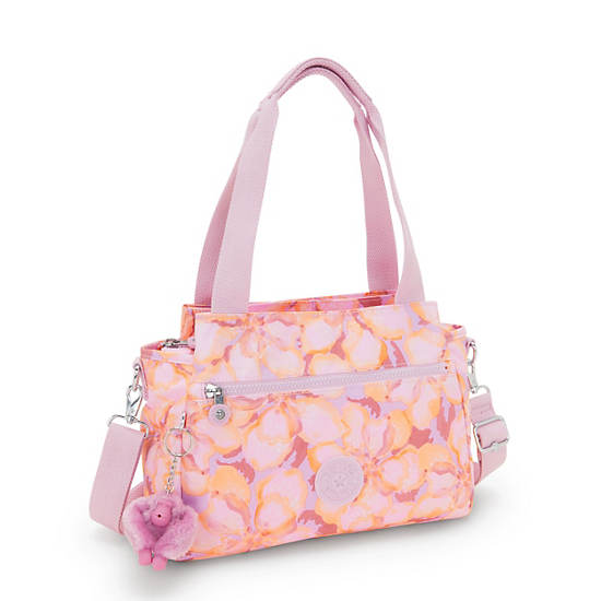 Kipling Elysia Printed Shoulder Bags Flower Pink | K-4605192