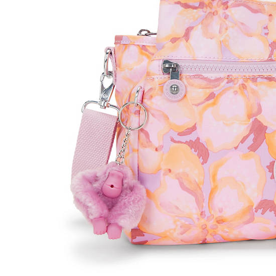 Kipling Elysia Printed Shoulder Bags Flower Pink | K-4605192