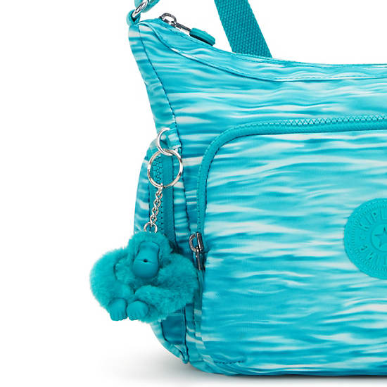 Kipling Gabb Small Printed Crossbody Bags Light Turquoise | K-2798650