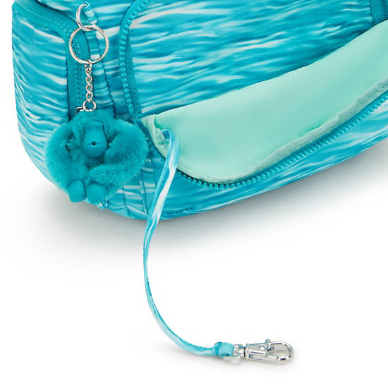 Kipling Gabb Small Printed Crossbody Bags Light Turquoise | K-2798650