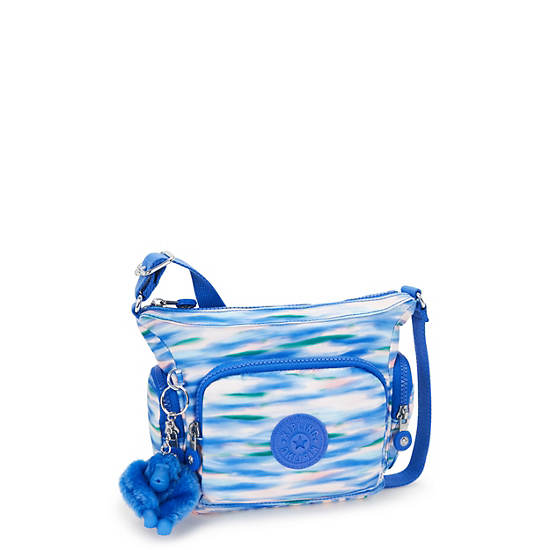 Kipling Gabbie Mini Printed Crossbody Bags Blue | K-2871059