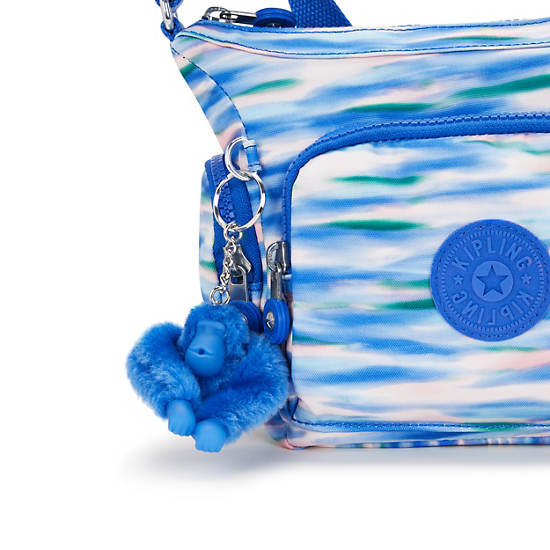 Kipling Gabbie Mini Printed Crossbody Bags Blue | K-2871059