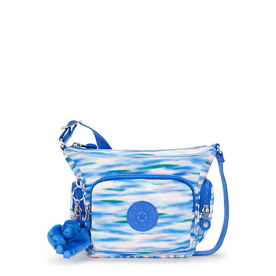 Kipling Gabbie Mini Printed Crossbody Bags Blue | K-2871059