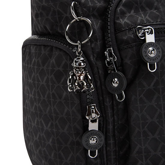 Kipling Gabbie Printed Crossbody Bags Black | K-9431207