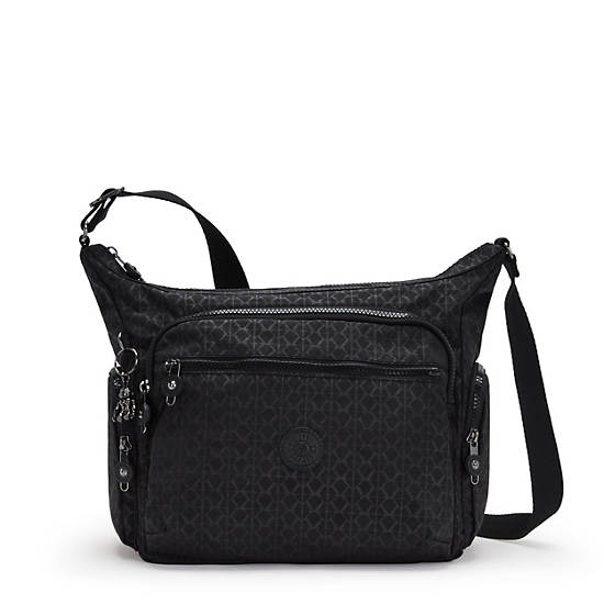 Kipling Gabbie Printed Crossbody Bags Black | K-9431207