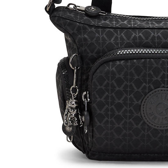 Kipling Gabbie Printed Mini Bag Black | K-4589073