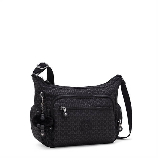 Kipling Gabbie Small Printed Crossbody Bags Black | K-9460358