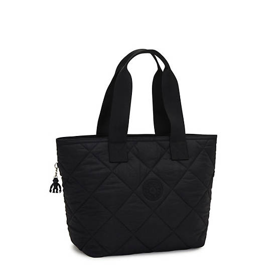 Kipling Irica Quilted Tote Bags Black | K-9476312