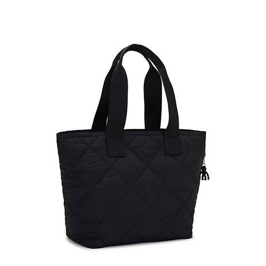 Kipling Irica Quilted Tote Bags Black | K-9476312