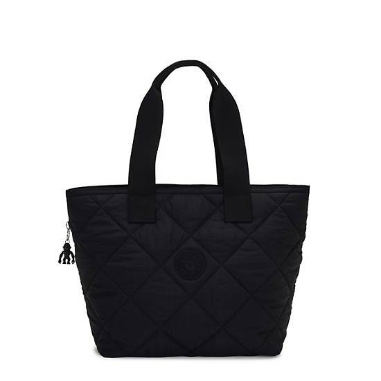 Kipling Irica Quilted Tote Bags Black | K-9476312