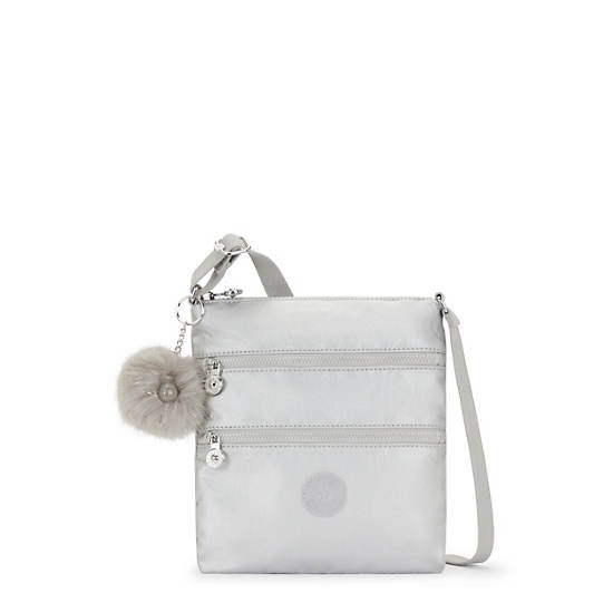 Kipling Keiko Metallic Mini Bag Platinum | K-4685937