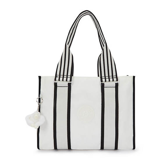 Kipling Layne Tote Bags White / Black | K-5238610