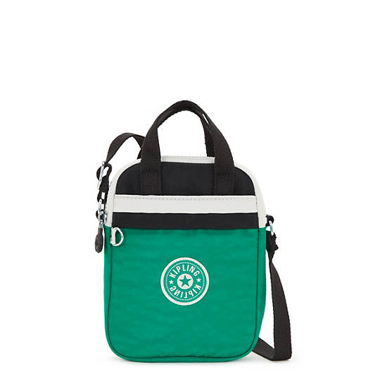 Kipling Levy Crossbody Phone Bag Deep Green Black | K-2147958