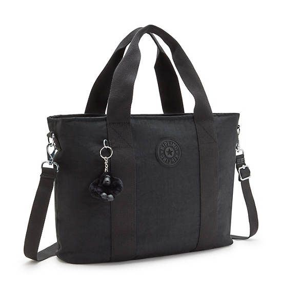 Kipling Minta Large Shoulder Bags Black | K-3718045