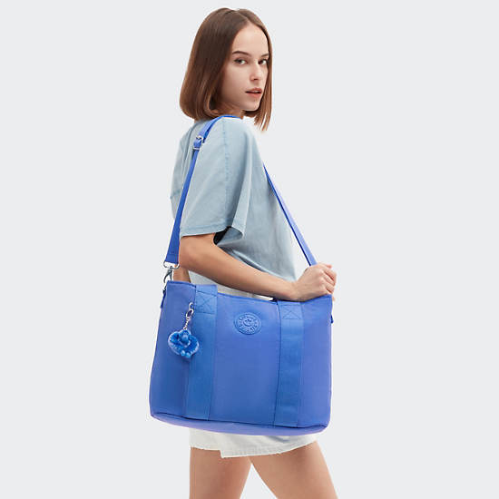 Kipling Minta Large Shoulder Bags Blue | K-1597034