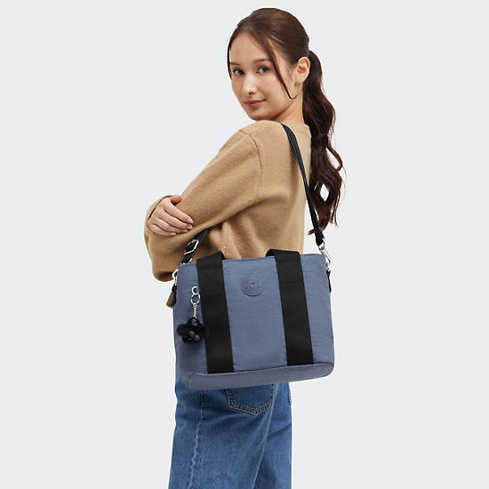 Kipling Minta Medium Tote Bags Blue | K-2467938