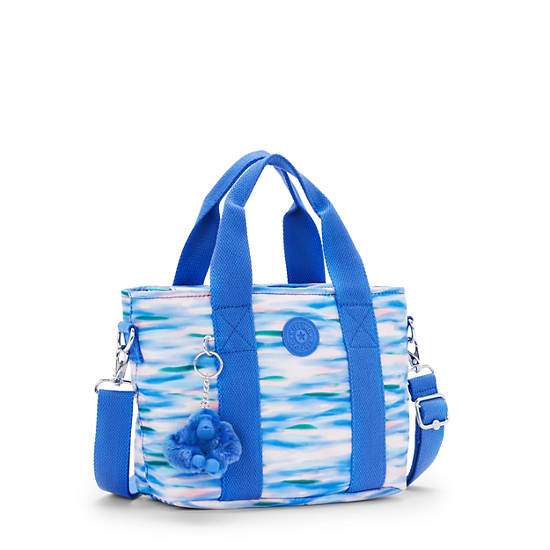 Kipling Minta Printed Shoulder Bags Blue | K-2679351