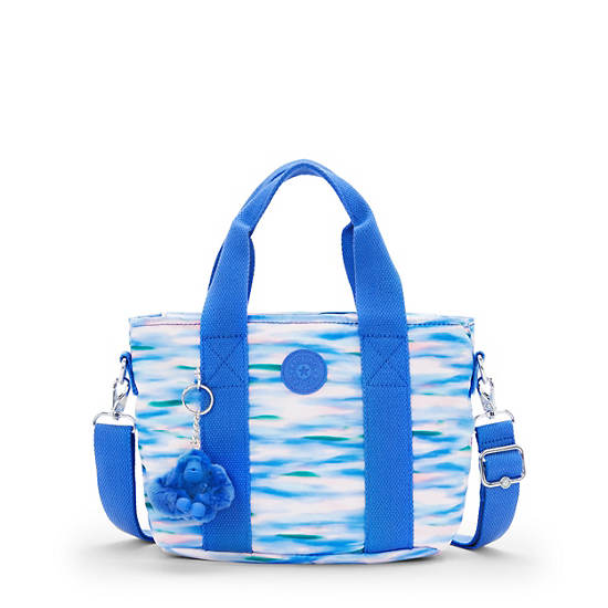 Kipling Minta Printed Shoulder Bags Blue | K-2679351