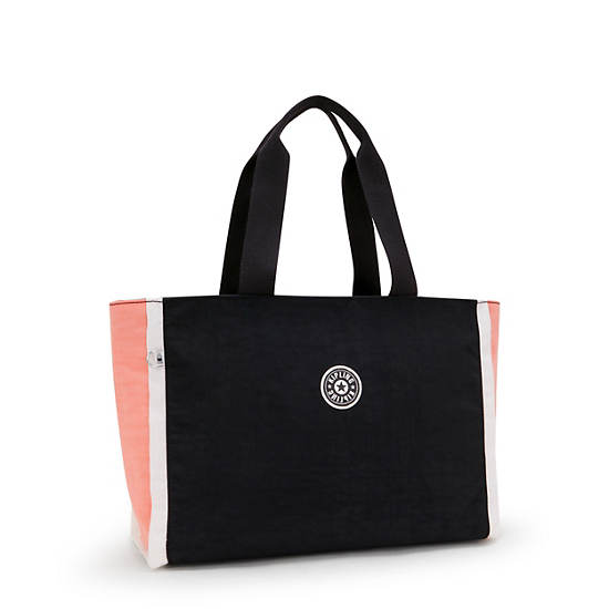 Kipling Nalo Tote Bags Black | K-4561930