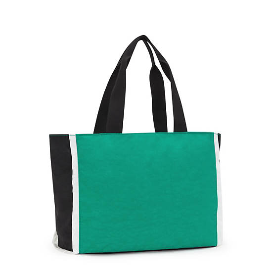 Kipling Nalo Tote Bags Deep Green Black | K-0381247