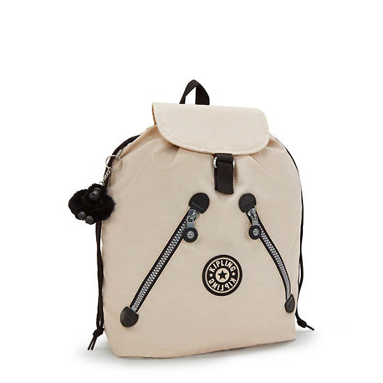 Kipling New Fundamental Large Backpack Beige | K-8649321