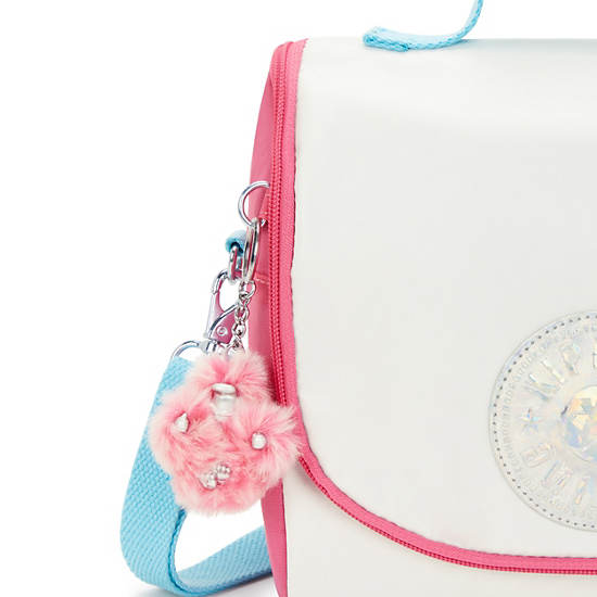 Kipling New Kichirou Metallic Lunch Bags White | K-4639021