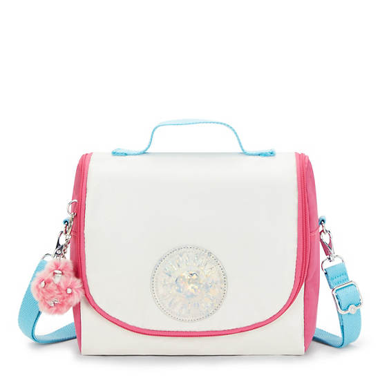 Kipling New Kichirou Metallic Lunch Bags White | K-4639021