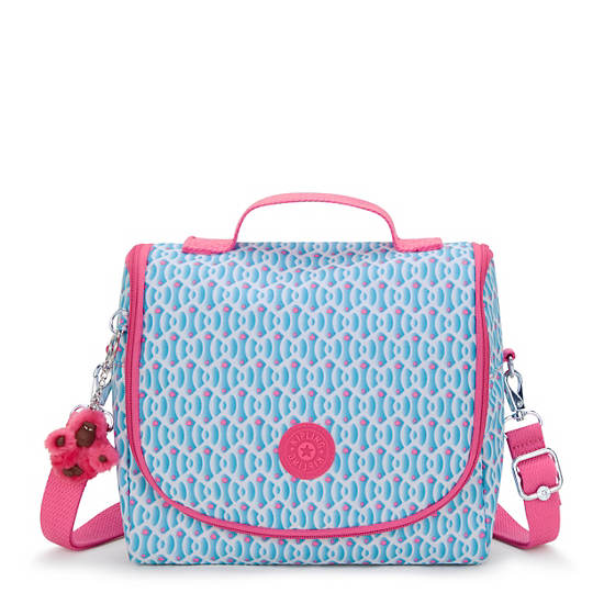 Kipling New Kichirou Printed Lunch Bags Blue | K-6971025