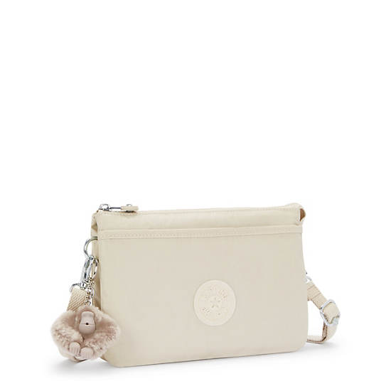 Kipling Riri Metallic Purses Beige | K-0617548