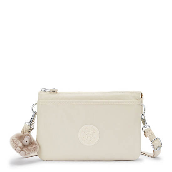 Kipling Riri Metallic Purses Beige | K-0617548