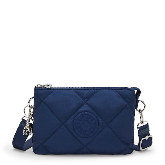 Kipling Riri Quilted Crossbody Bags Blue | K-5947381