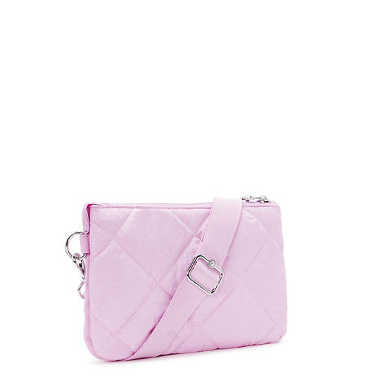 Kipling Riri Quilted Crossbody Bags Pink | K-8342609