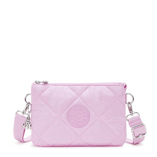 Kipling Riri Quilted Crossbody Bags Pink | K-8342609