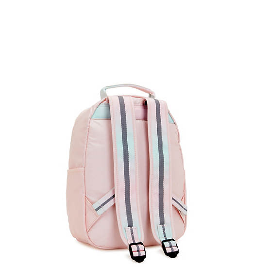 Kipling Seoul Small Metallic Tablet Backpack Pink | K-0652817