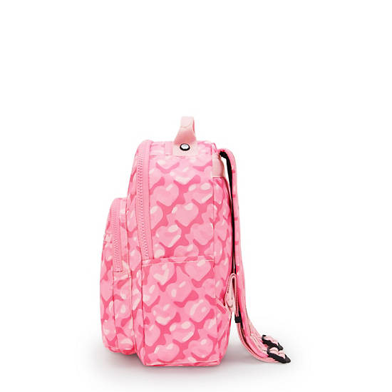 Kipling Seoul Small Printed Tablet Backpack Pink | K-2567349