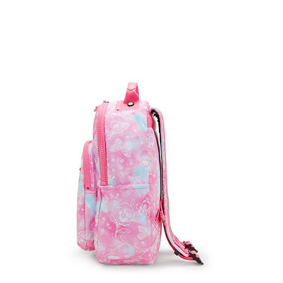 Kipling Seoul Small Printed Tablet Backpack Pink | K-7395621