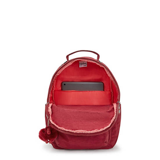 Kipling Seoul Small Tablet Backpack Red | K-2197384