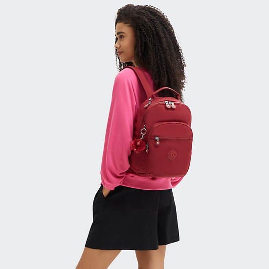 Kipling Seoul Small Tablet Backpack Red | K-2197384