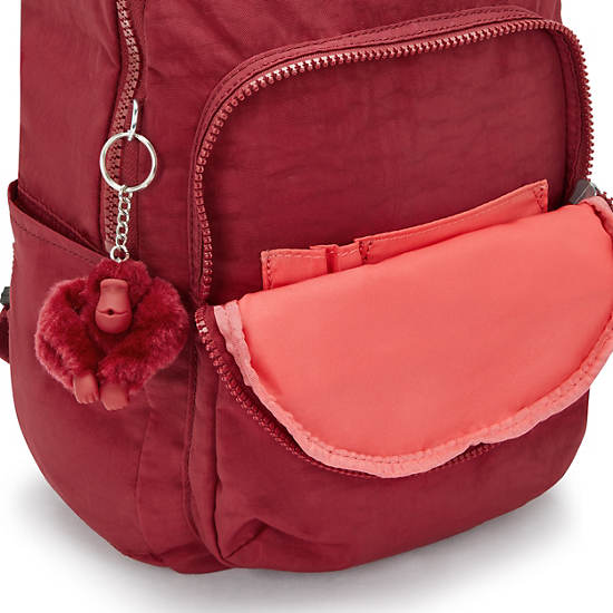 Kipling Seoul Small Tablet Backpack Red | K-2197384